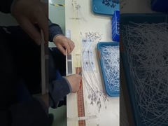 Duplex Fiber Optic Loopback Beige Color LC Connectors With Clip