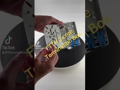 ইনডোর প্লাস্টিক FTTH টার্মিনেশন বক্স, 2 ফাইবার ওয়াল আউটলেট ক্যাবল টার্মিনেশন বক্স