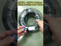 আউটডোর FTTH ফাইবার অপটিক প্যাচ কর্ড / ফাইবার ড্রপ ক্যাবল এসসি এসসি সংযোগকারী