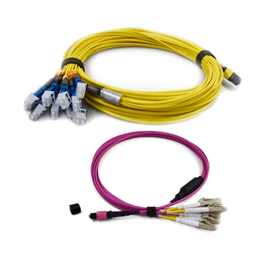 কেনা 3.0mm G657A1 MPO MTP ফাইবার অপটিক প্যাচ কর্ড PVC / LSZH কম সন্নিবেশ ক্ষতি online manufacture