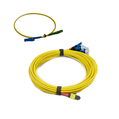 কেনা MM MPO থেকে LC ফাইবার কেবল ফাইবার ব্রেকআউট কেবল Huawei QSFP এর সাথে সামঞ্জস্যপূর্ণ online manufacture