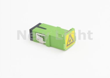 কেনা Hinged ডাস্ট কভার ROSH অনুমোদিত সঙ্গে সবুজ রঙ FTTH এসসি ফাইবার অপটিক অ্যাডাপ্টার online manufacture