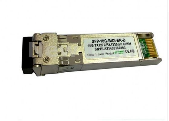 কেনা 10 গিগাবাইট/সেকেন্ড SFP+ বি-ডাইরেকশনাল ফাইবার অপটিক ট্রান্সিভার 40km সিঙ্গল মোড অ্যাপ্লিকেশনের জন্য এলসি সংযোগকারী সহ online manufacture