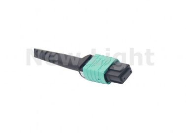 কেনা সবুজ MPO ফাইবার কেবল মাল্টি মোড OM3 8 কোর 10 QSFP / ট্রান্সসিভার জন্য মিটার online manufacture