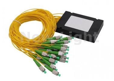 কেনা FTTH এফসি APC ফাইবার অপটিক বিভাজক একক মোড 1x32 এফসি APC সংযোজক সঙ্গে পিএলসি Splitter online manufacture