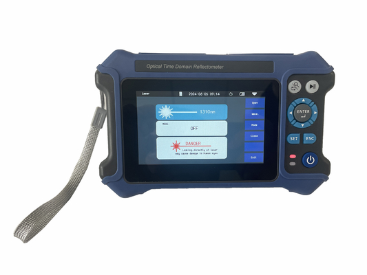 কেনা হ্যান্ডহেল্ড OTDR 1310/1550nm 3302k 16 ইন 1 টাচ স্ক্রিন ভিএফএল ওপিএম 26/24 ডিবি 100KM online manufacture