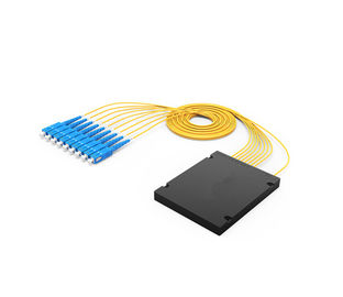 কেনা FTTH 1 এক্স 8/32 অপটিক্যাল পিএলসি splitter মডিউল এসসি পিসি সংযোগকারী WDM / CWDM একক মোড online manufacture