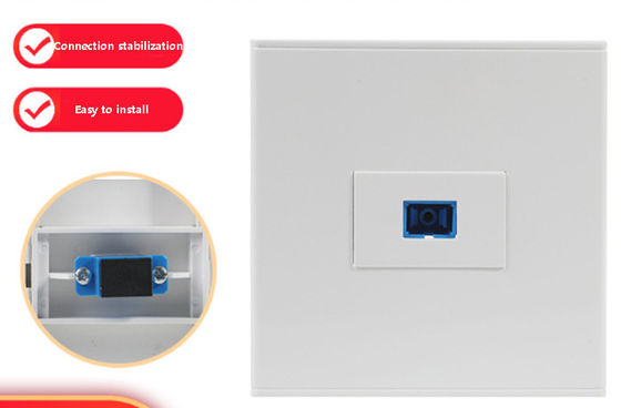 কেনা 5G নেটওয়ার্কের জন্য ইউনিভার্সাল সামঞ্জস্য এবং 86 * 86 মিমি আকারের ফ্লেম রিটার্ডেন্ট LC/SC সকেট online manufacture