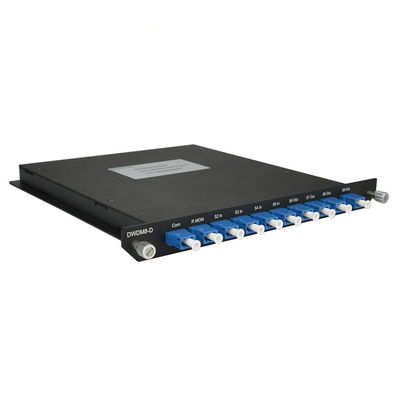কেনা 8 চ্যানেল এলসি ইউপিসি সংযোগকারী একক মোড 1550nm DWDM Mux Demux ফাইবার অপটিক মডিউল online manufacture