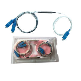 কেনা নিম্ন সন্নিবেশ ক্ষতি WDM উপাদান 1 মিটার G657A1 0.9 মিমি ইস্পাত টিউব 1310 / 1550nm FWDM online manufacture