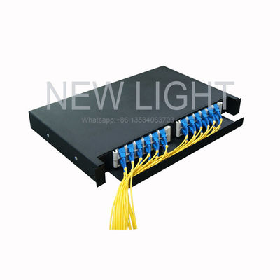 কেনা 19''/23'' র্যাক মাউন্ট স্লাইডেবল ড্রয়ার ফাইবার অপটিক প্যাচ প্যানেল সহজ তারের ব্যবস্থাপনা জন্য 12/24 কোর সঙ্গে online manufacture