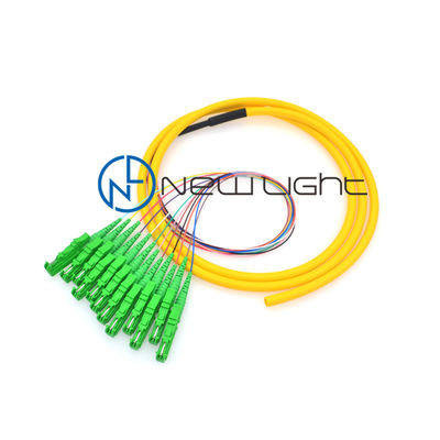 কেনা 0.9mm 12 রঙের ফাইবার অপটিক পিগটেল SC E2000 FC ST সংযোগকারী online manufacture