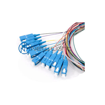 কেনা LSZH 12 কালার 1M ফাইবার অপটিক পিগটেল SC/E2000/FC/ST ফাইবার অপটিক টেল online manufacture
