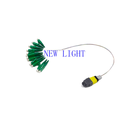 OM3 PVC MPO MPO প্যাচ কর্ড 12 কোর 3.0 মিমি কম ইনসার্টেশন লস ডেটা সেন্টারের জন্য
