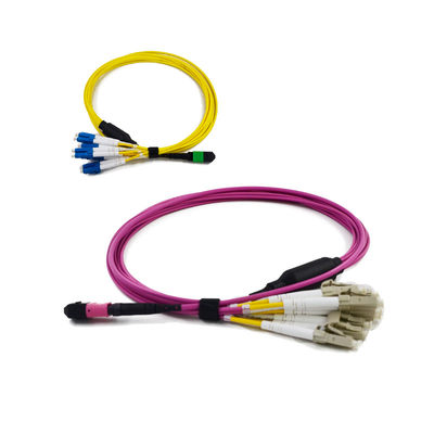 কম PDL QSFP সামঞ্জস্যপূর্ণ উচ্চ নির্ভরযোগ্যতা MTP/MPO ফাইবার জাম্পার কেবল, যা ছোট আকারের ডিজাইনের সাথে তৈরি