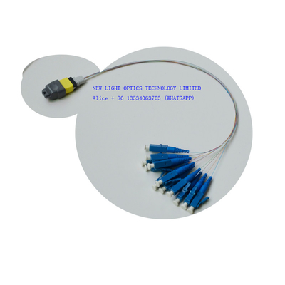 12 24 কোর OS2 OM3 OM4 MPO MTP কেবল ফিমেল পোলারিটি বি প্লেনাম
