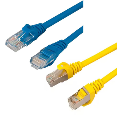 খাঁটি তামা ডাবল-শিল্ডেড Cat6 নেটওয়ার্ক প্যাচ কর্ড RoHS সার্টিফাইড UL ETL FCC অনুমোদিত