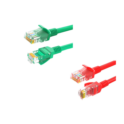 স্পিড ইথারনেট প্যাচ কর্ডস UL সার্টিফাইড Cat6a Bare Copper 24AWG*2*4P 7/0.20mm 100% পরীক্ষিত