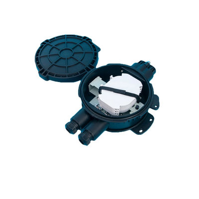 পিপি এবিএস পিসি ফাইবার অপটিক স্প্লাইস ক্লোজার FTTH FTTx নেটওয়ার্কগুলিতে প্রাচীর বা মুল মাউন্টের জন্য 6-48 কোর ক্ষমতা সহ