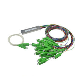 মিনি Coupler 2 এক্স 8 এসসি / এপিসি ফাইবার অপটিক কেবল Splitter WDM 1.5M FTTH বক্সের জন্য