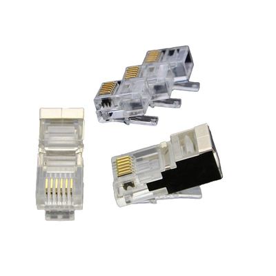 প্রো-গ্রেড 10Gbps রেডি RJ45 সংযোগকারী 600 MHz ব্যান্ডউইথ এবং ট্রিপল-লেয়ার স্কিলিং সহ