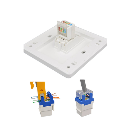 110-240V CAT5 CAT6 CAT7 সকেট মাল্টি ফাংশন ওয়াল প্লেট সুইচ সাদা/কালো