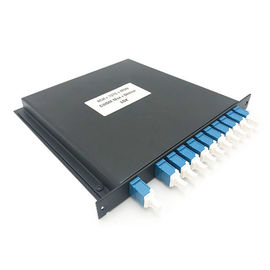 হার্ড মেটাল কেস ফাইবার অপটিক উপাদান 8 চ্যানেল CWDM Mux ডেমক্স সংযোজক সঙ্গে মডিউল