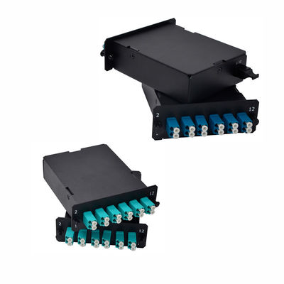 19 ইঞ্চি র্যাক মাউন্টযোগ্য এমপিও ক্যাসেট মডিউল কর্নিং ফাইবার অপটিক ক্যাবল এবং কম সন্নিবেশ ক্ষতি সহ