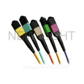 কম ক্ষতি 0.35dB স্ট্যান্ডার্ড ক্ষতি 0.60dB MPO MTP ক্যাবল 40Gbps ডেটা সেন্টার অবকাঠামোর জন্য