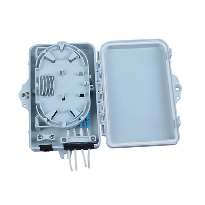 4 কোর FTTH টার্মিনেশন বক্স ওয়াল মাউন্টযোগ্য জলরোধী আউটডোর ফাইবার অপটিক স্প্লিটার বক্স