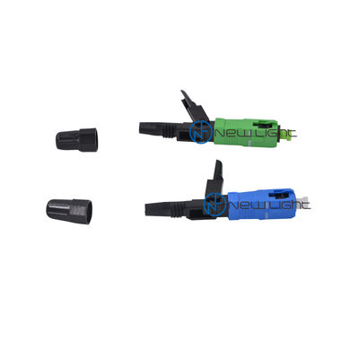 0.3dB ইনসেশন লস প্রি-স্টাবড 2.0 মিমি FTTH ফাইবার দ্রুত সংযোগকারী > 90N টান শক্তি সহ